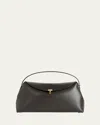 Totême T-lock Leather Tote Bag In Bark 213
