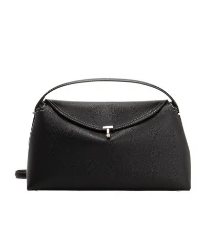 Totême T-lock Shoulder Bag In Black