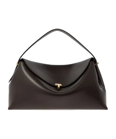 Totême T-lock Shoulder Bag In Black