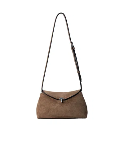 Totême T-lock Shoulder Bag In Brown