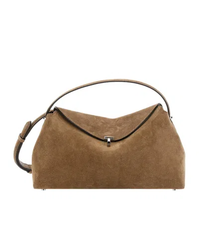 Totême T-lock Shoulder Bag In Brown