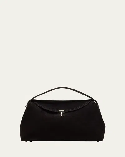 TOTÊME T-LOCK SUEDE TOP-HANDLE BAG