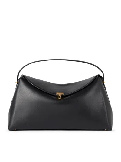 TOTÊME T-LOCK HANDBAG IN SMOOTH CALFSKIN