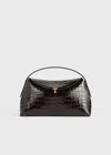 Totême T-lock Top Handle Dark Brown In Dark Brown