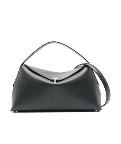 Totême T-lock Top Handle Shoulder Bag In Black