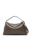 Totême T-lock Nappa Leather Top Handle Bag In Brown