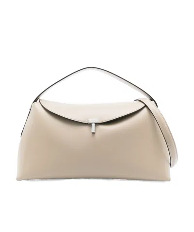 Totême T-lock Tote Bag In Nude