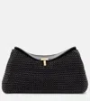 Totême Toteme T-lock Woven Leather Top Handle Bag In Black 001