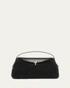 Totême T-lock Woven Leather Top Handle Bag
