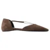 Totême Toteme T-strap Ballerinas In Brown