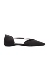 Totême Toteme Woman Ballet Flats Black Size 5 Textile Fibers In Black