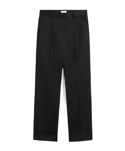 Totême Low-waist Tailored Trousers In Black
