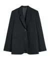 Totême Tailored Pinstriped Blazer In Black