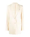 Totême Tailored Single-breasted Blazer In White