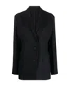 Totême Single-breasted Tailored Suit Jacket In Black