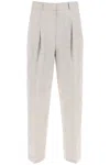 TOTÊME TAILORED TROUSERS WITH DOUBLE PLEAT