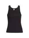 Totême Toteme Curved Rib Tank Top In Black