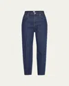 Totême Tapered-leg Mid-rise Denim Jeans In Dark Blue