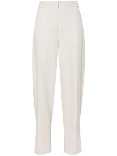 Totême Double-pleated Tapered Trousers In Neutrals