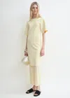 Totême Tee Knit Dress Straw