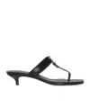 Totême Toteme Women Belted Croco Flip-flop Heels In Black