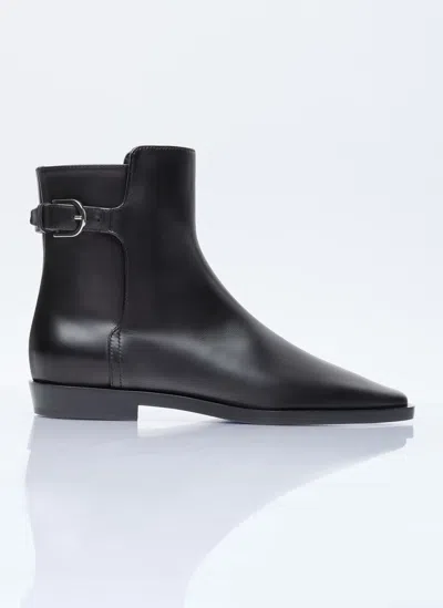 Totême The Belted Boots In Black