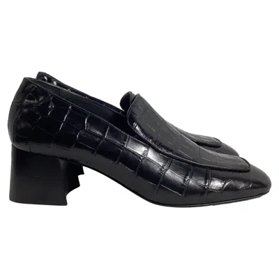 Totême The Block-heel 55mm Loafers In Black Leather