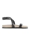 Totême 'the Chunky' Black Sandals With Straps In Black