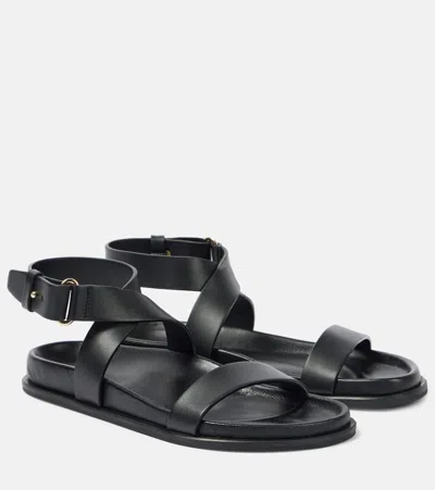 Totême Women's Chunky Leather Sandals For Women In Black