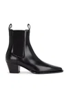 Totême Toteme Woman Ankle Boots Black Size 11 Leather In Black
