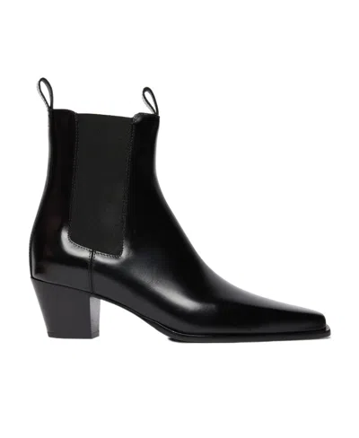 Totême The City Short Boots In Black