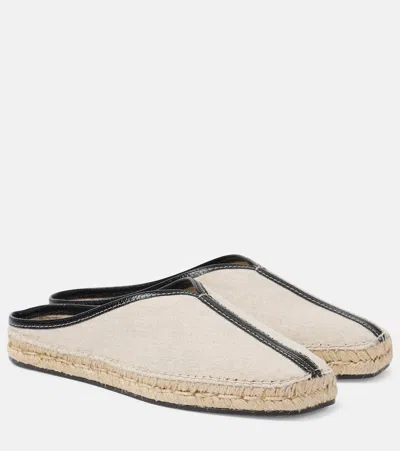 Totême The Espadrille Slippers In White