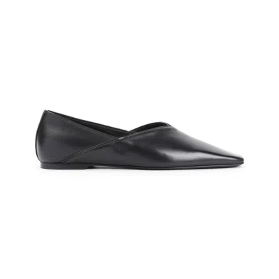 Totême The Everyday Flat Black Nappa Leather Ballerinas