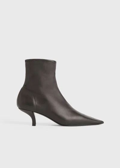 TOTÊME NAPPA HEELED SOCK BOOTS BARK