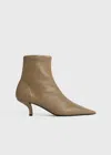 Totême The Heeled Sock Boot Truffle In Truffle