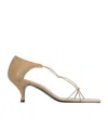 Totême Toteme Woman Sandals Sand Size 7 Leather In Neutral