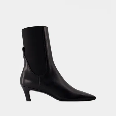 TOTÊME BOTTES THE MID HEEL - TOTEME - CUIR - NOIR