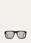 Totême The Navigator Acetate Square Sunglasses In Black