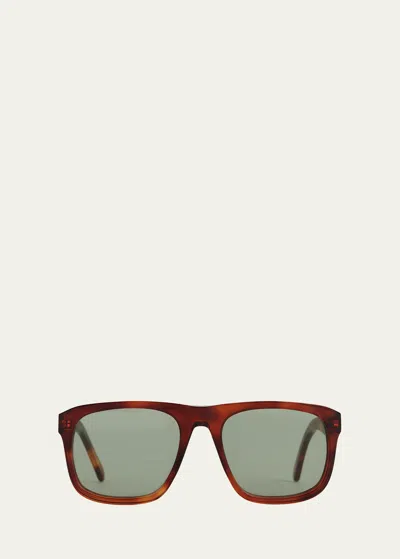 Totême The Navigator Acetate Square Sunglasses In Brown