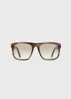 Totême The Navigators Sunglasses In Bark