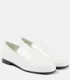 TOTÊME THE OVAL CROC-EFFECT LEATHER LOAFERS