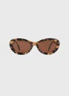 Totême The Ovals Acetate Sunglasses In Tortoise