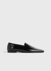 Totême Toteme Woman Loafers Black Size 8 Leather In Black