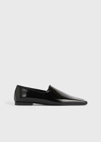 TOTÊME PIPED NAPLACK LOAFERS BLACK