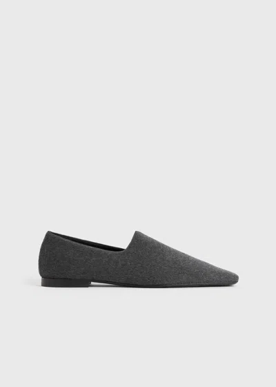 Totême The Piped Loafer Grey Melange