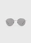 Totême The Rounds Stainless Steel Round Sunglasses In Silver