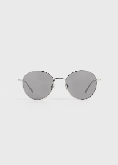 TOTÊME ROUND SUNGLASSES SILVER