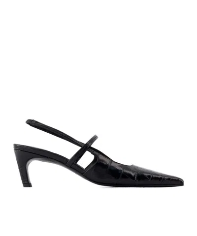 TOTÊME TOTÊME THE SHARP EMBOSSED SLINGBACK PUMPS