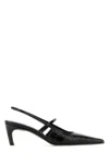 Totême Toteme Sharp Pointed Toe Croc Embossed Slingback Pump