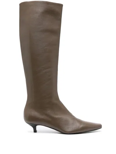 Totême The Slim 35mm Knee-high Boots In Brown